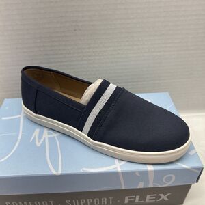 LifeStride Stockton Slip on Sneakers Navy/White Womens Size 8.5 NEW